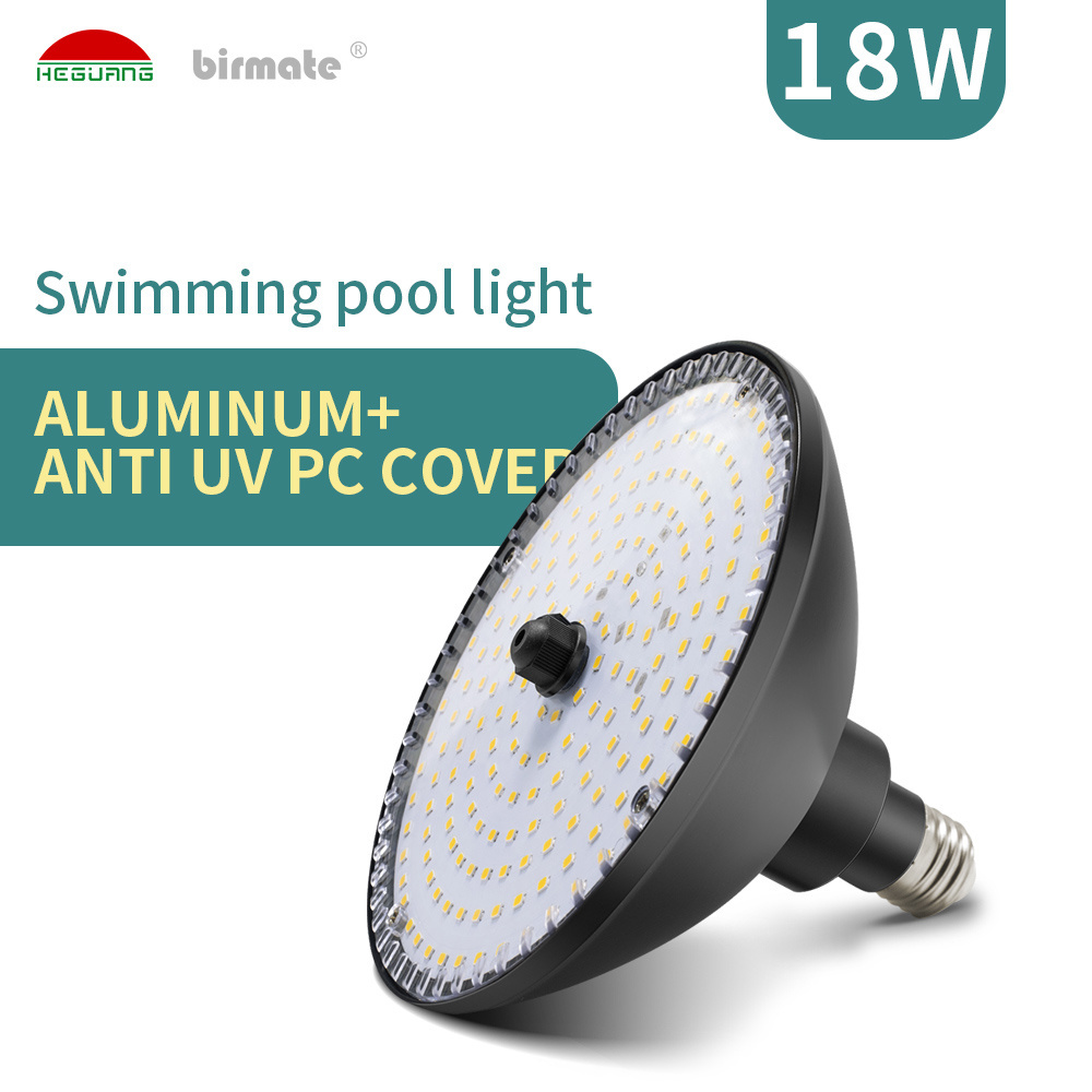 E26 Base Warm White 3500K Wireless Multi Color LED PAR 56 Pool Light ip68 underwater light bulb 12v