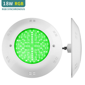 RGB COLOR Underwater Light Garden Light LED Ring Wall Mounted Swimming Pool Lights 18W Concrete vinyl fiberglass