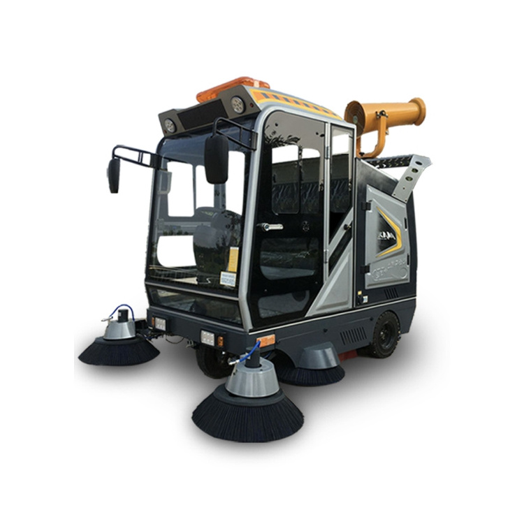 Industrial Cleaning Equipment Outdoor Cordless Compact Automatic Battery Powered Street Sweeper