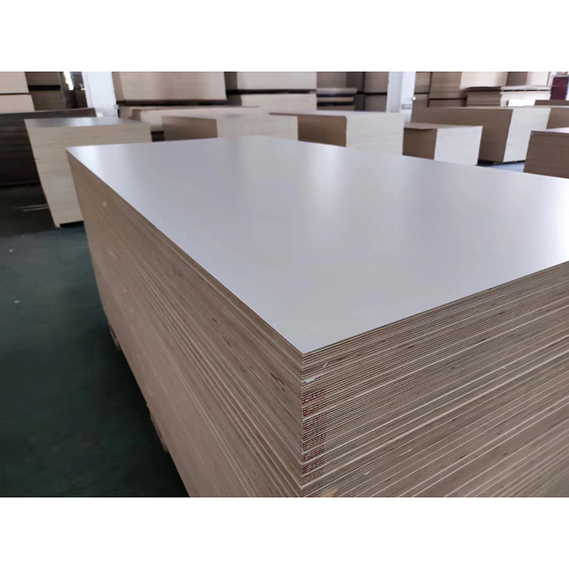 1220mm 2440mm 18 mm white color melamine laminated plywood sheet