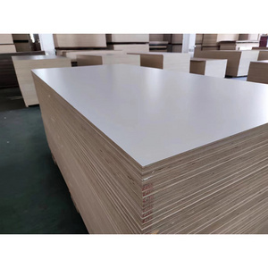 1220mm 2440mm 18 mm white color melamine laminated plywood sheet