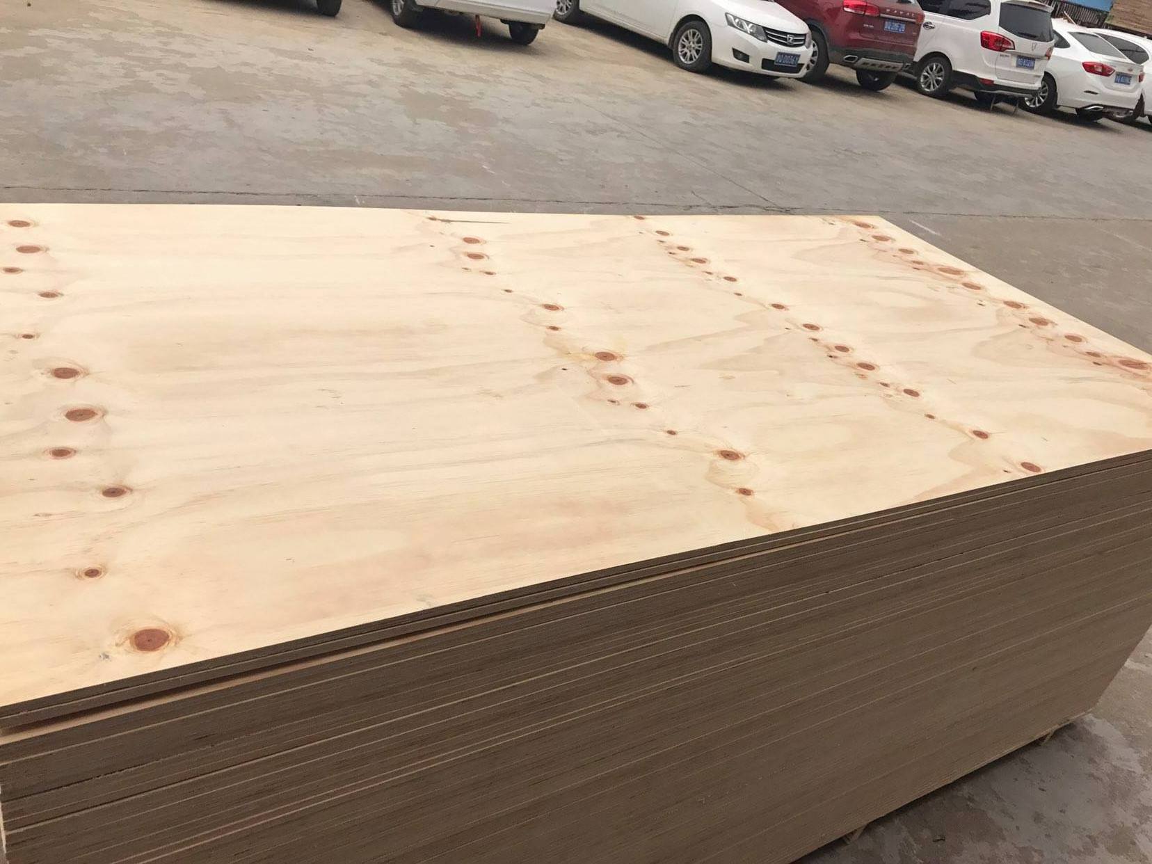 CDX Grade Structural Lamination Pine Veneer Lumber Plywood Triplay Construction Used for Sale