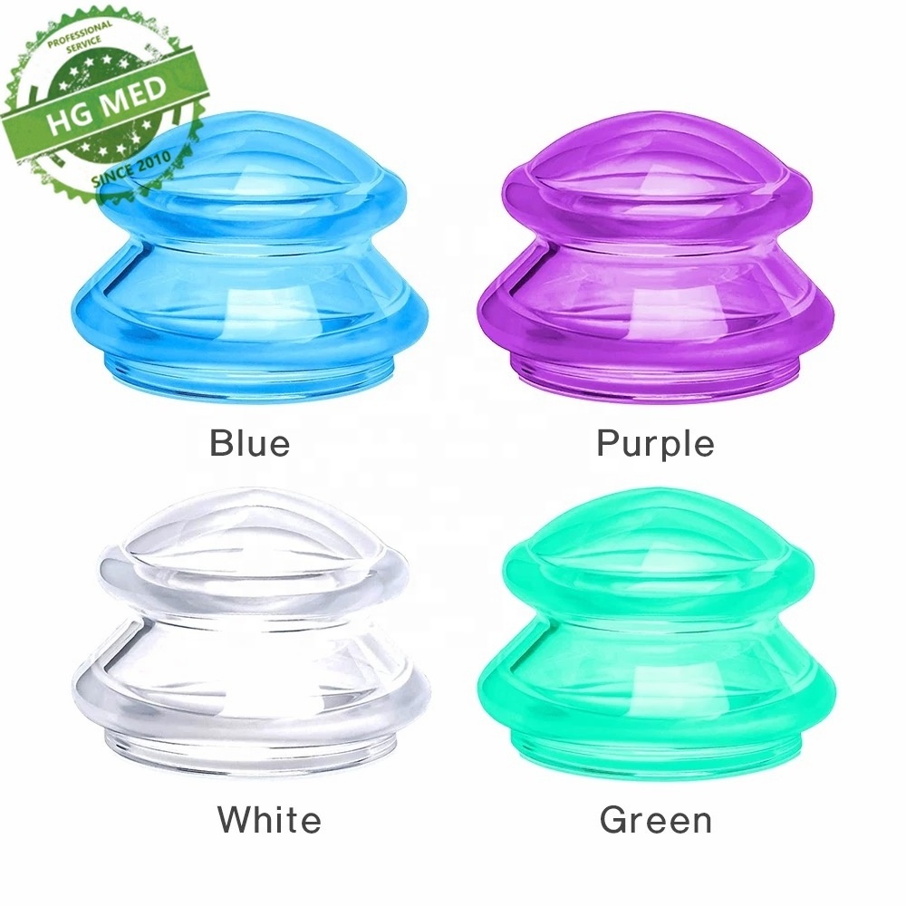 Silicone Vacuum Cupping Set Massage Body Cups Back Gua Sha Ventosas Suction Cup Anti-Cellulite Skin Lift Physiotherapy Jars Slim