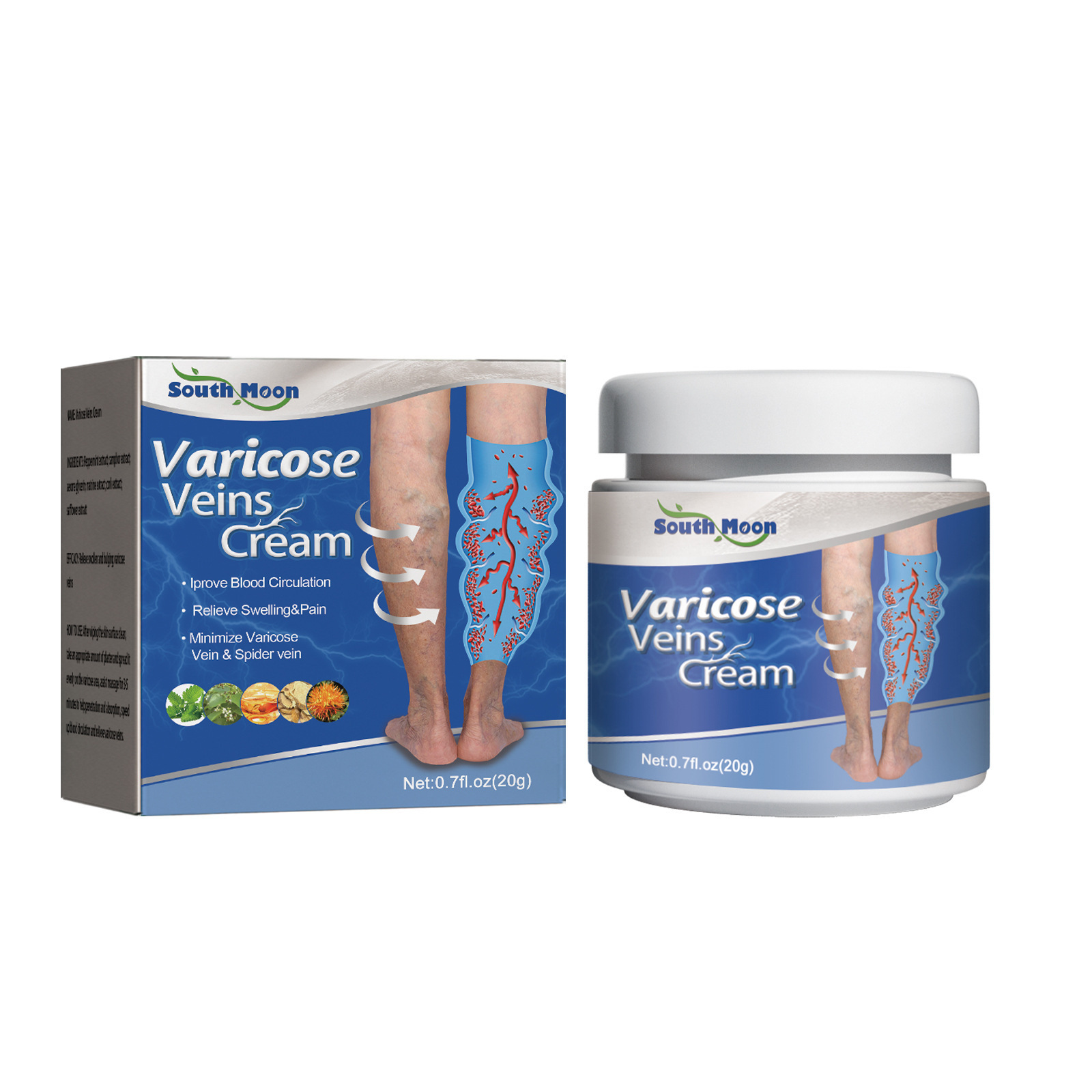 Ointment for varicose veins Effective varicose vein relief cream to relieve Leg vasculitis phlebitis spider pain swelling Care