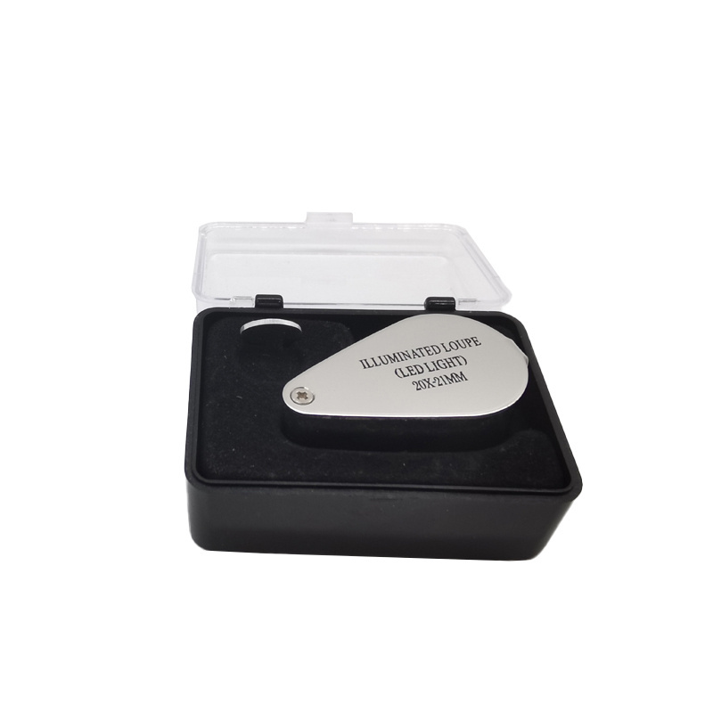 Folding metal 30X High Magnification High Power Jeweler Jewelry loupe Magnifier MG21007