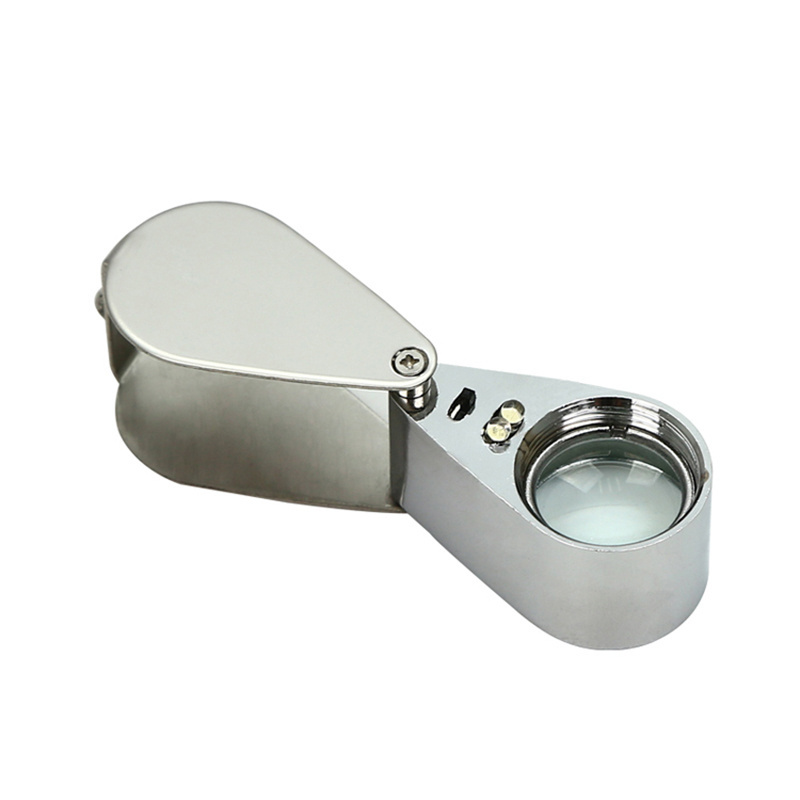 Folding metal 30X High Magnification High Power Jeweler Jewelry loupe Magnifier MG21007