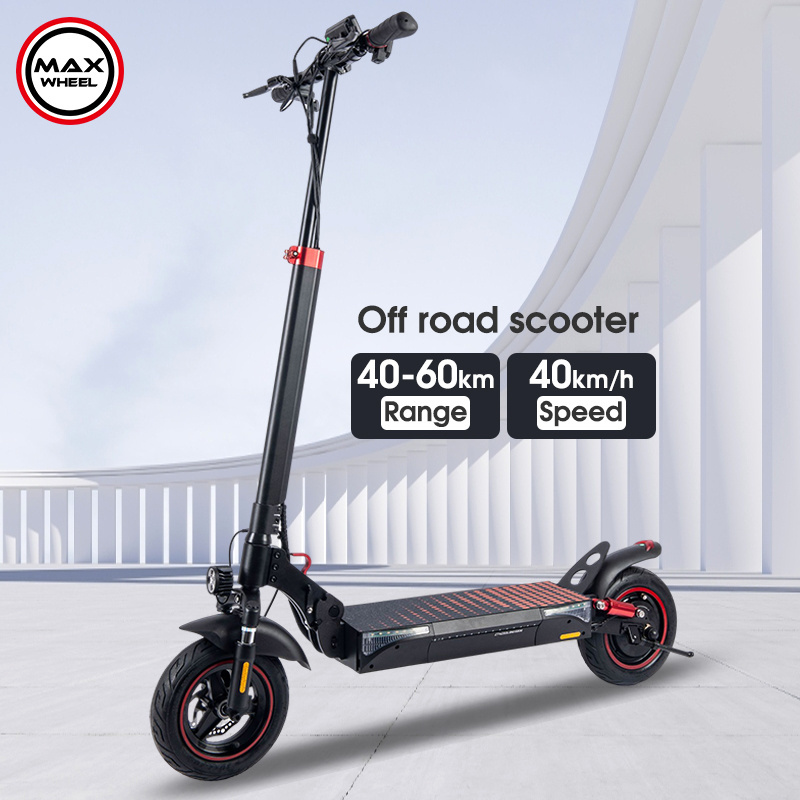 MAXWHEEL T4 big tire electric scooter Foldable off road electric scooter 48v voltage 500w power electric scooter adult