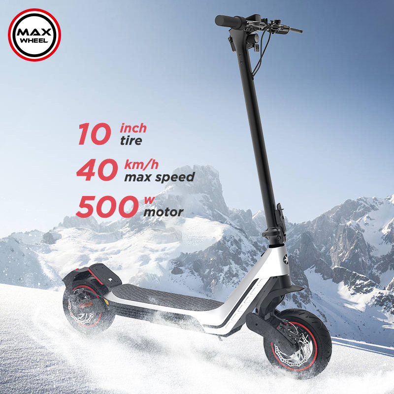 China factory 500w powerful motor 10 inch big tire off-road scooter T10A max speed 45km/h adult fast electric scooter