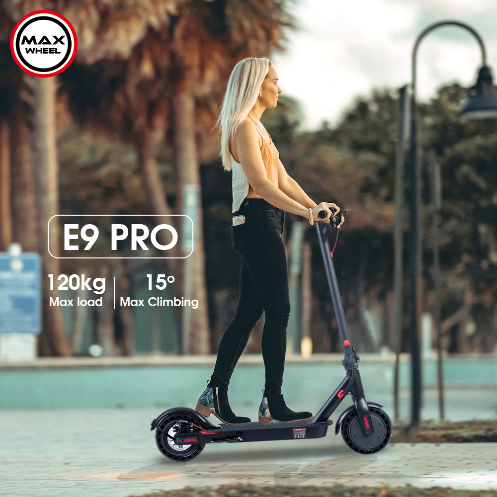 EU/UK Warehouse folding mobility scooter E9pro 350W Motor 7.5ah electric scooters for adults China 25km/h motor electric scooter