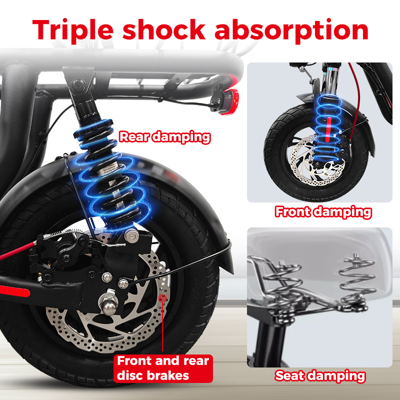 500w powerful motor 48v lithium battery electric scooters 12/14inch two big wheels adult electric scooter