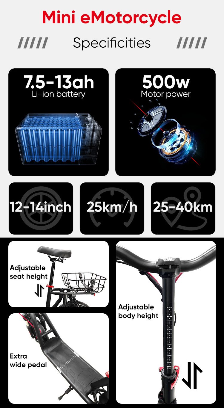 500w powerful motor 48v lithium battery electric scooters 12/14inch two big wheels adult electric scooter