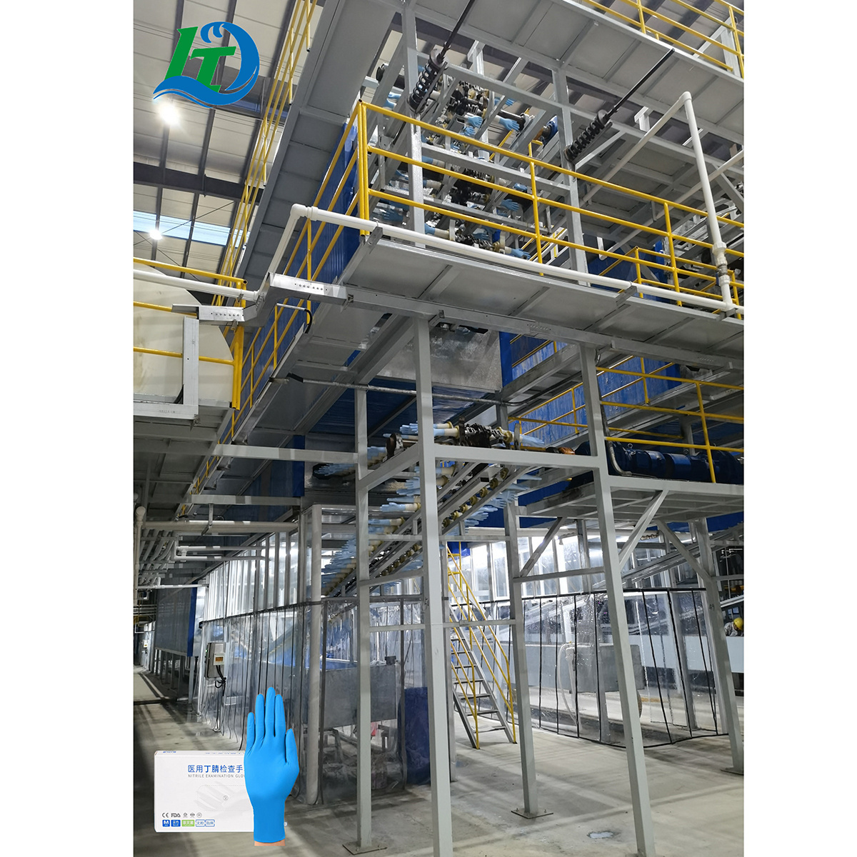 Medical Vinyl Latex Nitrile Gloves Production Line Full Automatic Examine Glove Machine