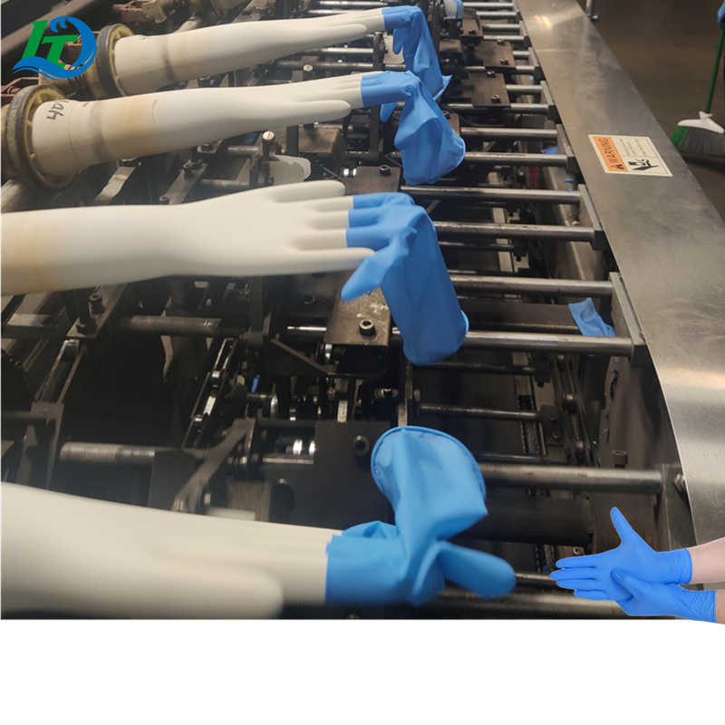 Medical Vinyl Latex Nitrile Gloves Production Line Full Automatic Examine Glove Machine