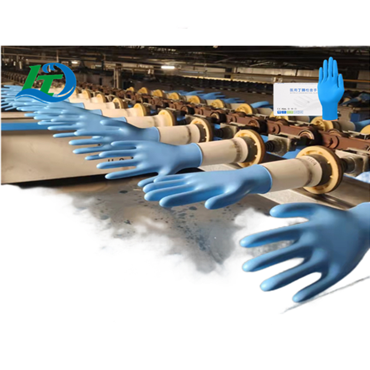 Medical Vinyl Latex Nitrile Gloves Production Line Full Automatic Examine Glove Machine