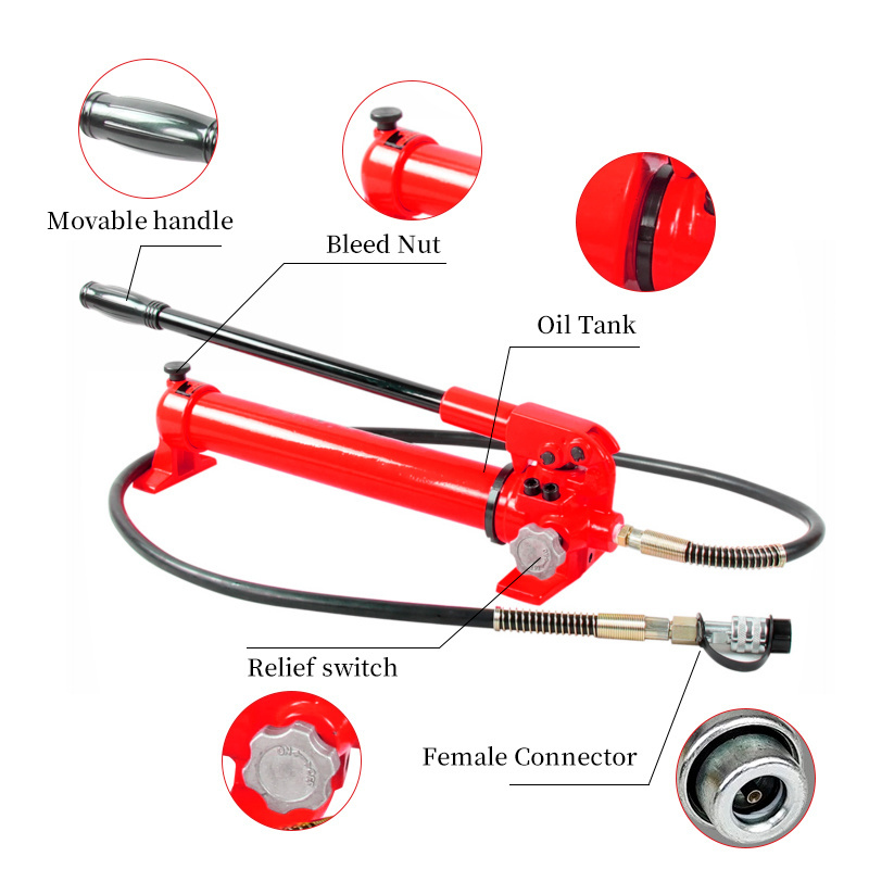 CP-700 single acting Manual Hydraulic Hand Pump high pressure multi section Hydraulic Lifting Cylinder Jack Pump