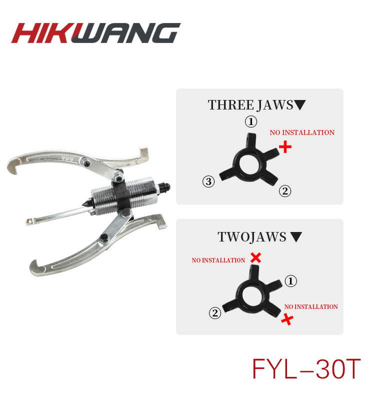 FYL-30T 30tons Split-Unit Hydraulic Gear Puller head bear wheel puller flywheel 3 jaw gear puller tool