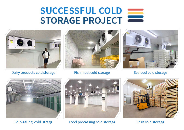 XMK PU sandwich panel cold room fresh food processing and cold storage room walk in freezer room with indoor and outdoor unit