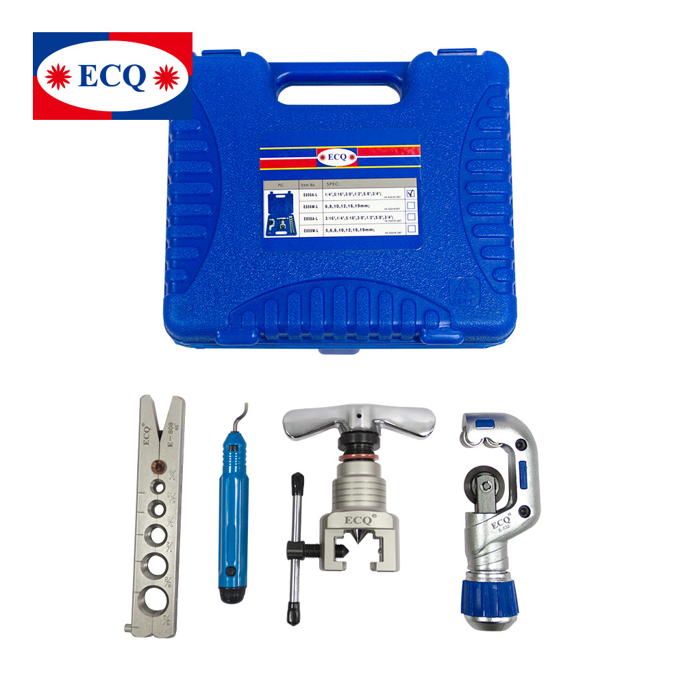 Refrigeration Air Conditioning copper pipe flaring tool kit cutter E-806 flaring tool set