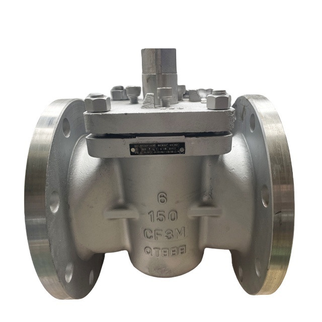 API 6D SS316 ASME High-Pressure 2/3-way PN1.0 Plug Valve Tight Shut-Off CF3M Quarter-Turn Valve Fluid Flow Control Plug Valves