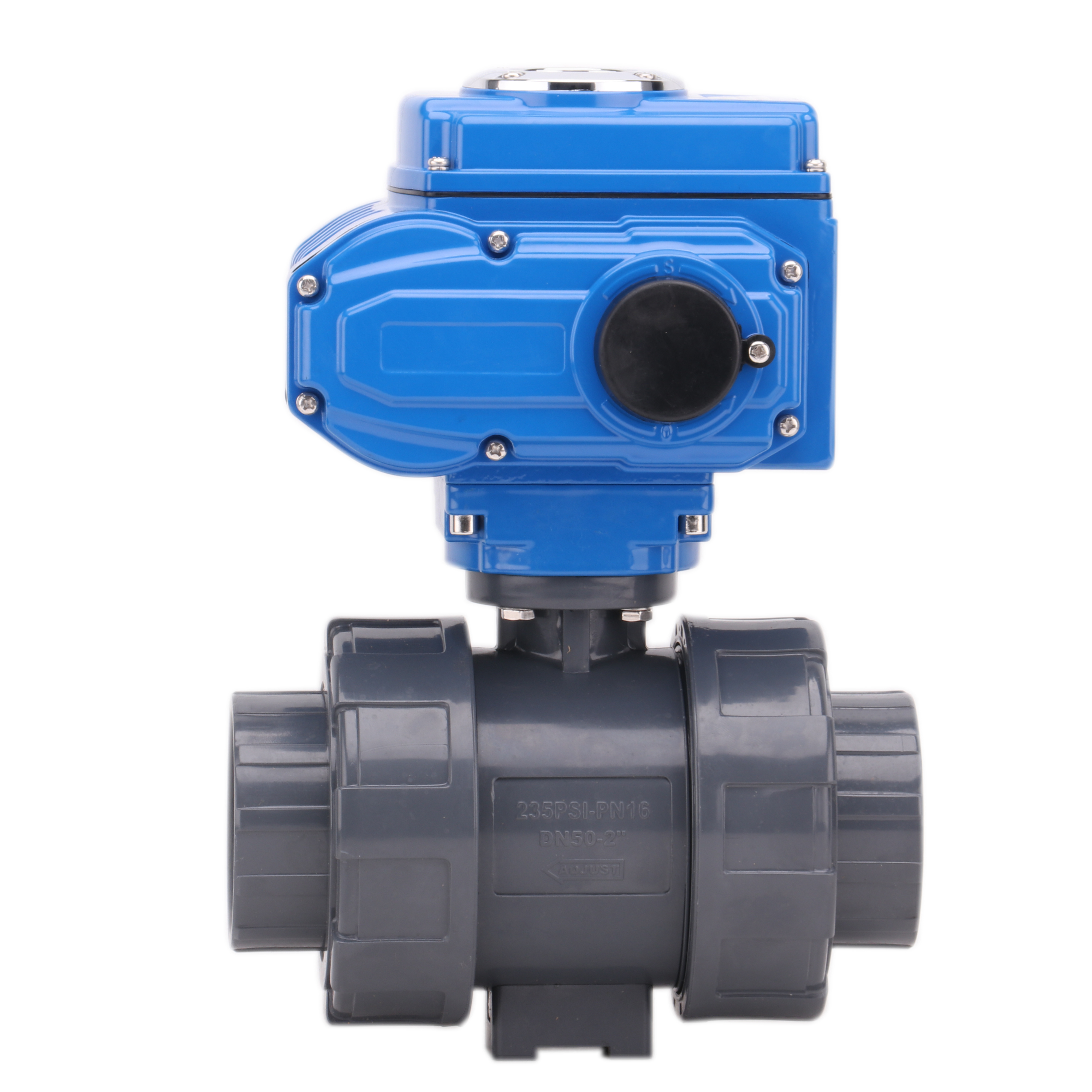 DC12V DC24V AC220V electric ball valve 2 Way UPVC PVC PP 25 50mm water Plastic Motorized Ball Valve with electric actuator valve