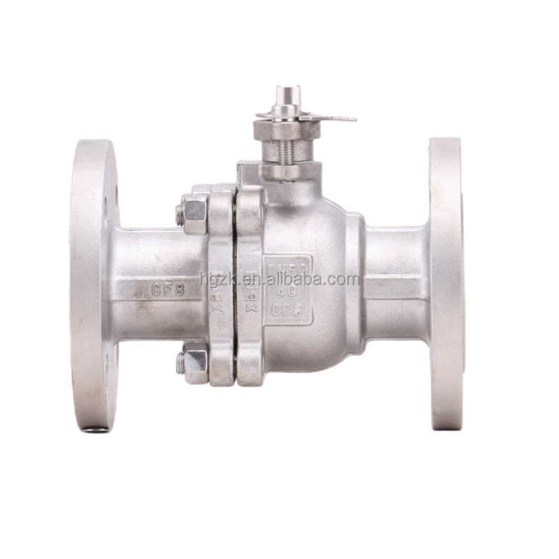 switch DN50 80 100 stainless steel 304 handle flange ball valve ANSI JIS manual high temperature steam high pressure valve