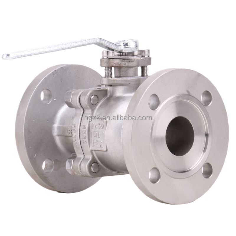 switch DN50 80 100 stainless steel 304 handle flange ball valve ANSI JIS manual high temperature steam high pressure valve