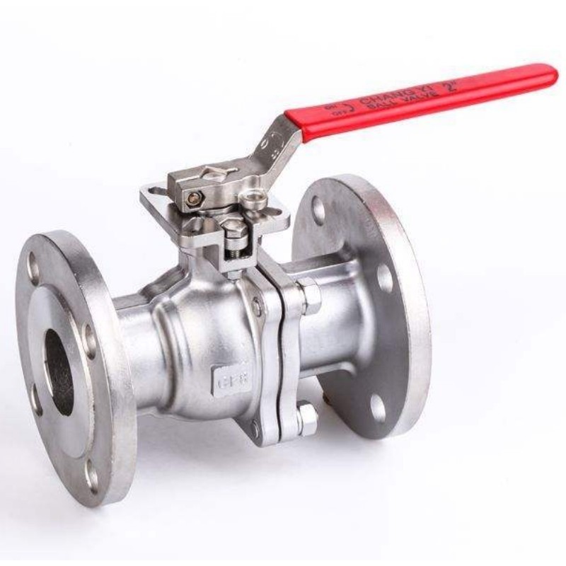 switch DN50 80 100 stainless steel 304 handle flange ball valve ANSI JIS manual high temperature steam high pressure valve