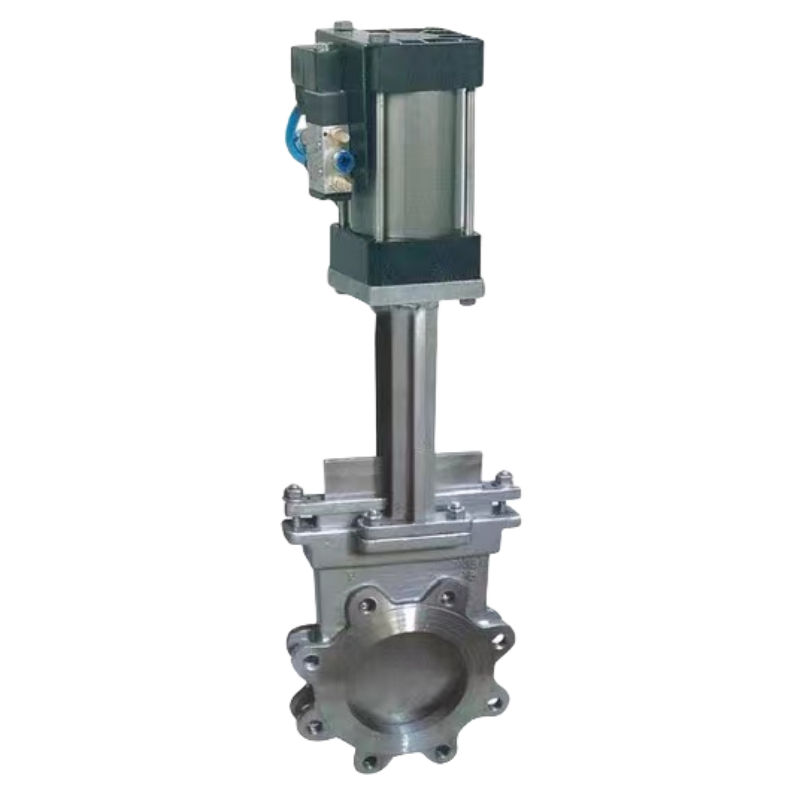 DN200 stainless steel pneumatic knife gate valve pneumatic gate valve slurry valve