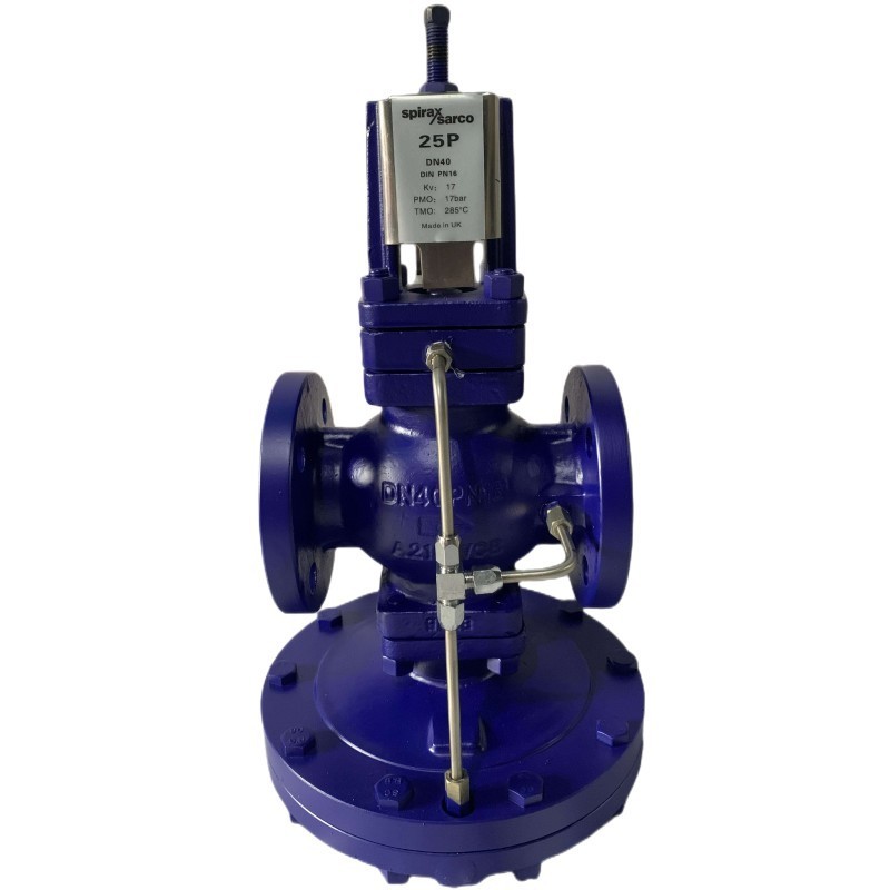 Pilot-operated diaphragm-regulated pressure-regulating high-temperature steam flange pressure reducing valve