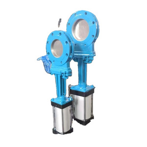 DN200  6" Pneumatic Knife Gate Valve DN 80 EPDM stainless steel double-acting pneumatic actuator