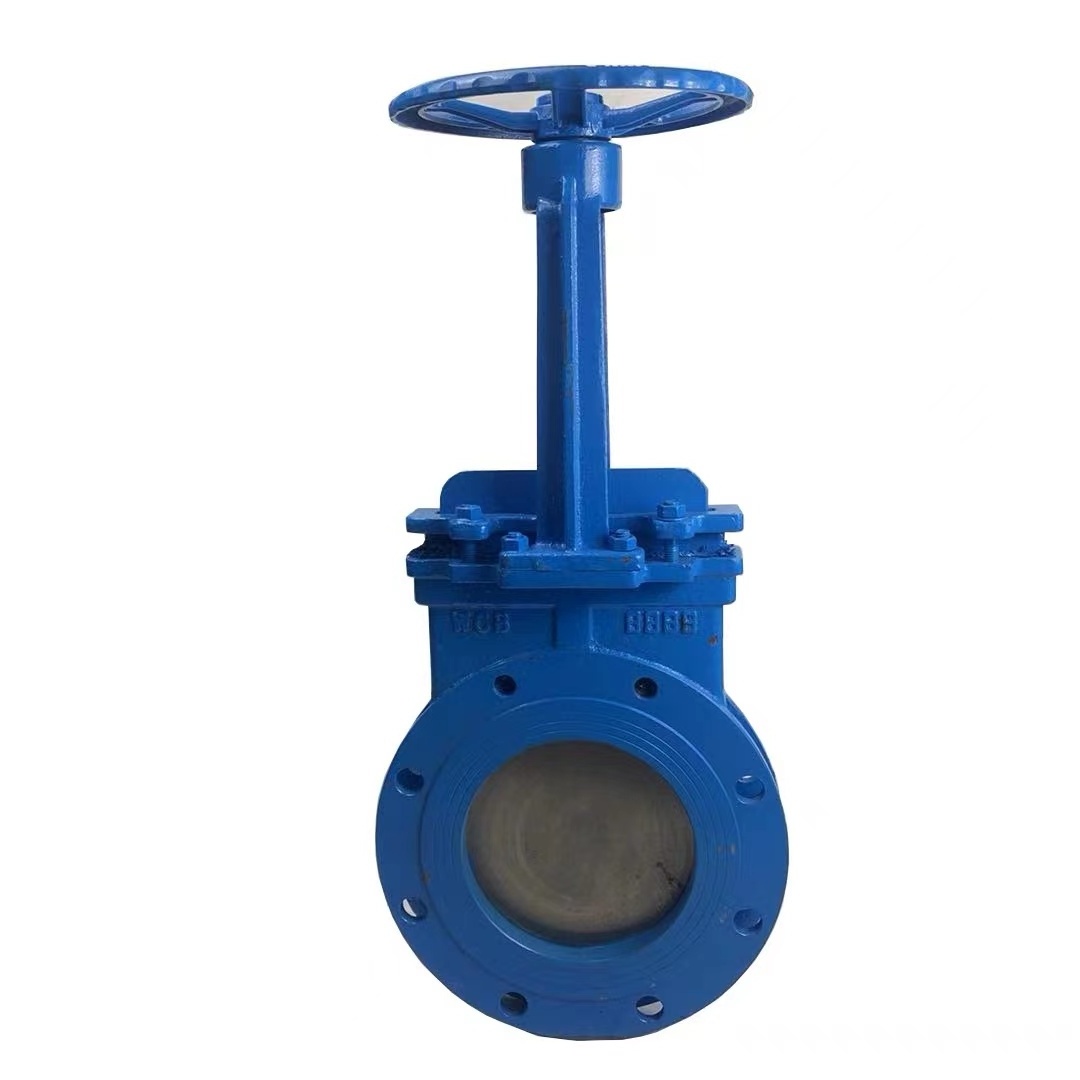 Sewage  stainless steel cast iron manual gate valve  knife type gate valve