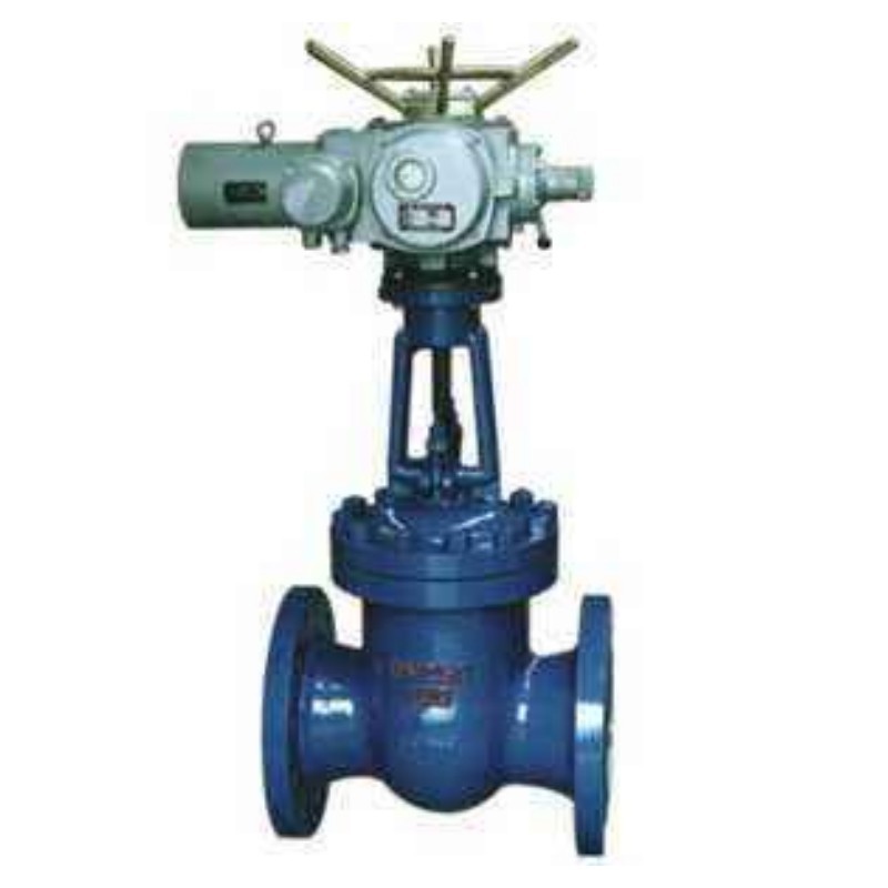 ANSI GB high temperature steam power plant gate valve Stainless steel electric actuator motorized power plant flange gate valve