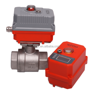 DN100 ANSI  Micro motorized thread two piece ratio control ball valve stainless steel Micro two-piece electric thread ball valve