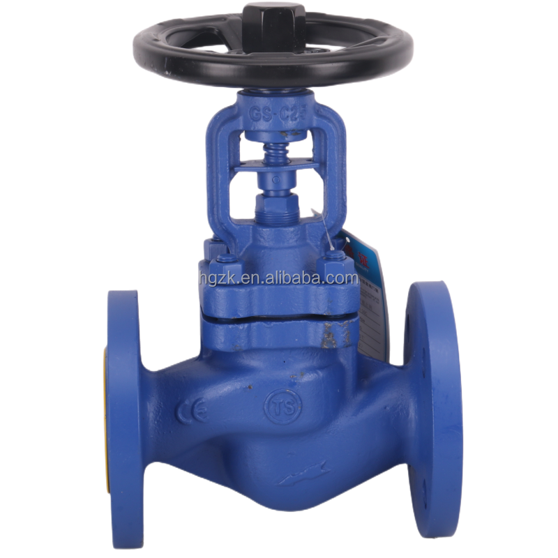 Globe Valve High Temperature Steam Hot Oil Cast Steel Flange Bellows DN25 40 50 80 Heavy Type Globe Valve