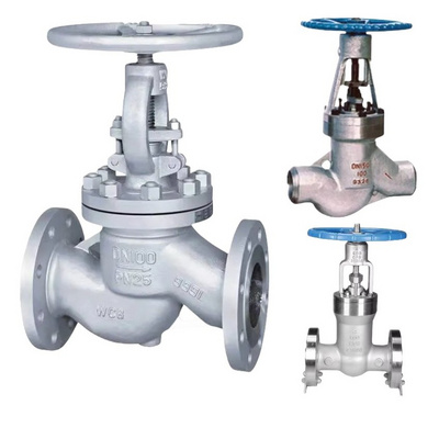 DN20 100 ANSI JIS DIN pneumatic/electric actuator stainless steel gate valve globe valve power station valve