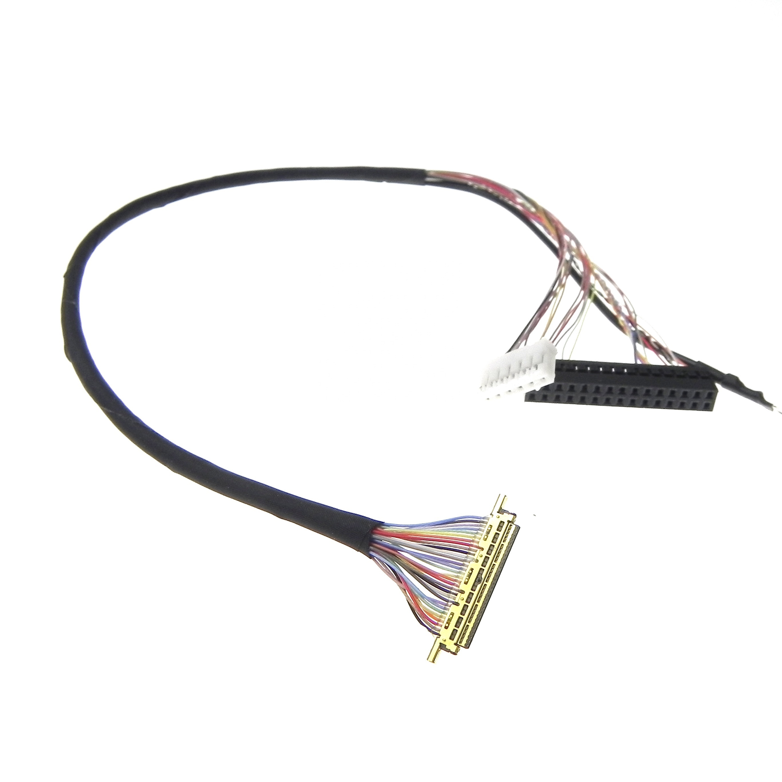 Custom OEM LCD Screen Cable IPEX Display Cable P-TWO FFC Turn LVDS Cable assembly