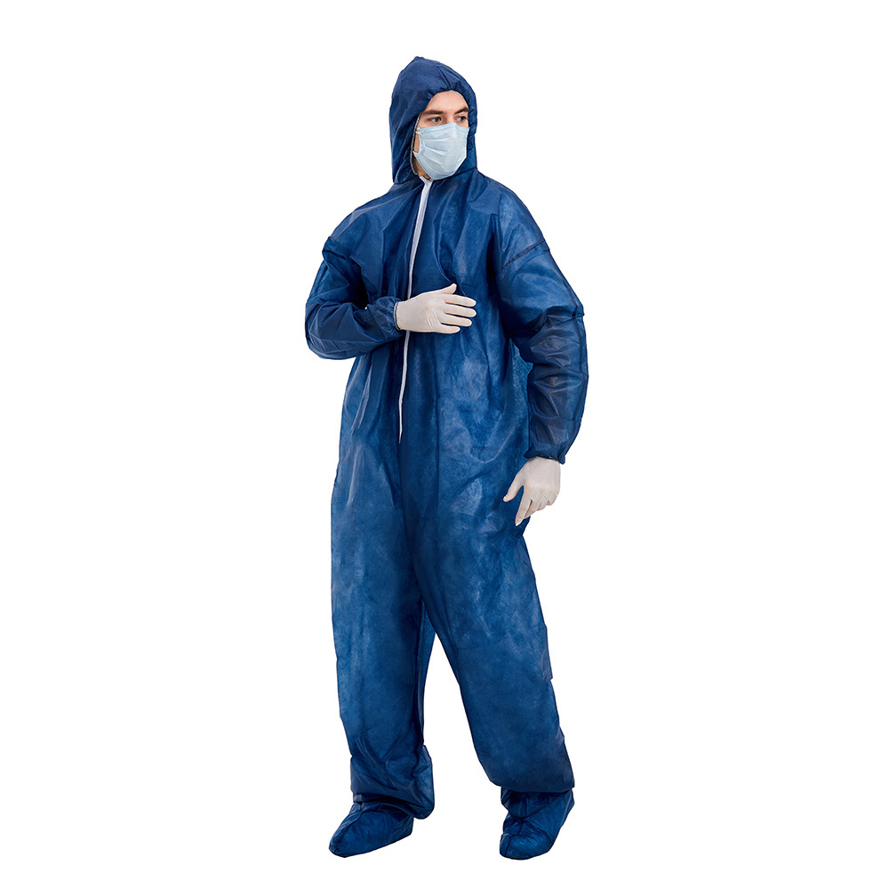 HUBEI HAIXIN medical suppliers chemical clothing protective suit coverall disposable gown coverall manufacturer