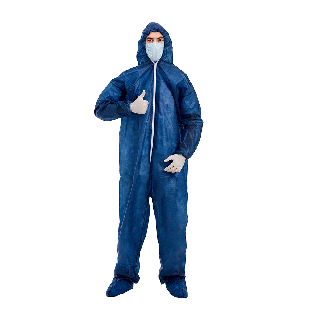 HUBEI HAIXIN medical suppliers chemical clothing protective suit coverall disposable gown coverall manufacturer