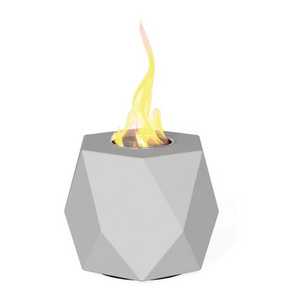 concrete finishing Fashion Diamond shape gas table top fire pit