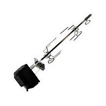 stainless steel electric bbq motor rotisserie kit rotating skewer