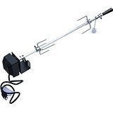 stainless steel electric bbq motor rotisserie kit rotating skewer