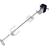 stainless steel electric bbq motor rotisserie kit rotating skewer