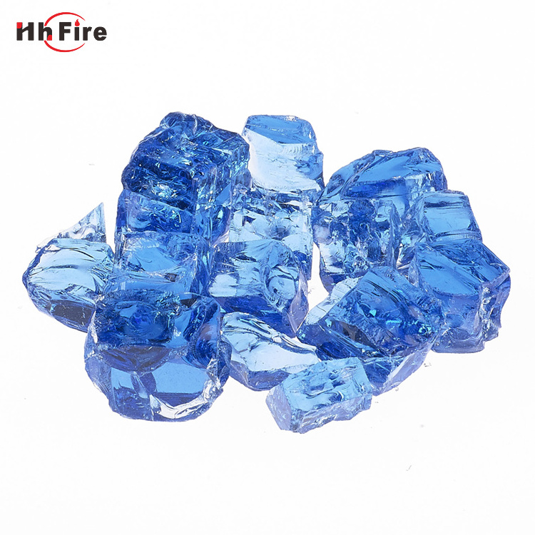 Excellent Decorations Garden  Cobalt Blue Fire Glass  Crystal Glass Stone And Fire Pit Glass Cullet