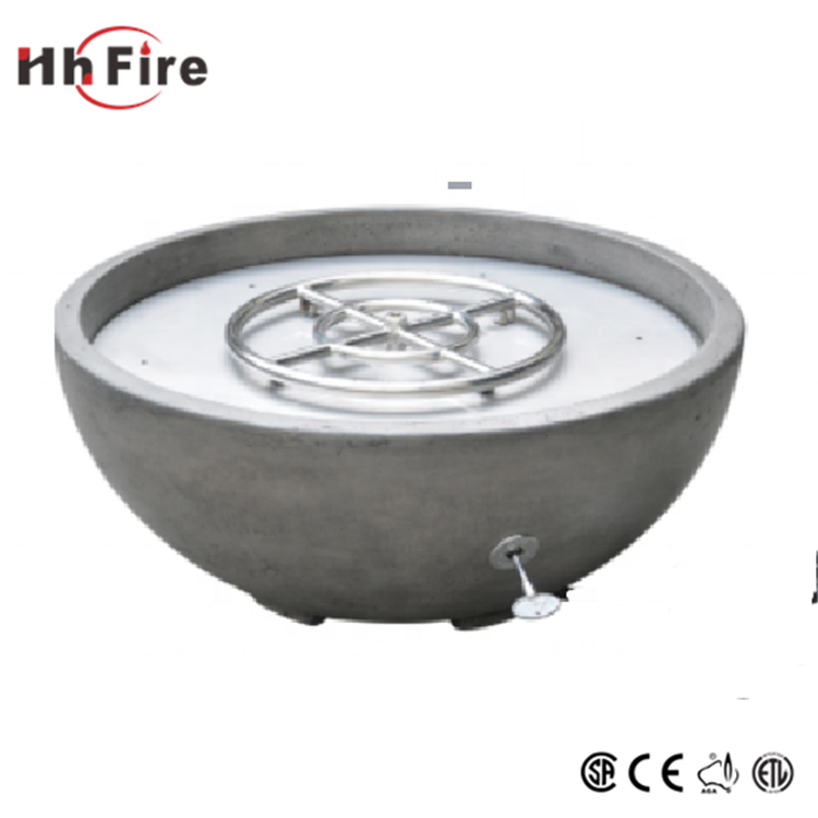 High End Round Propane Backyard GFRC Fire Pit