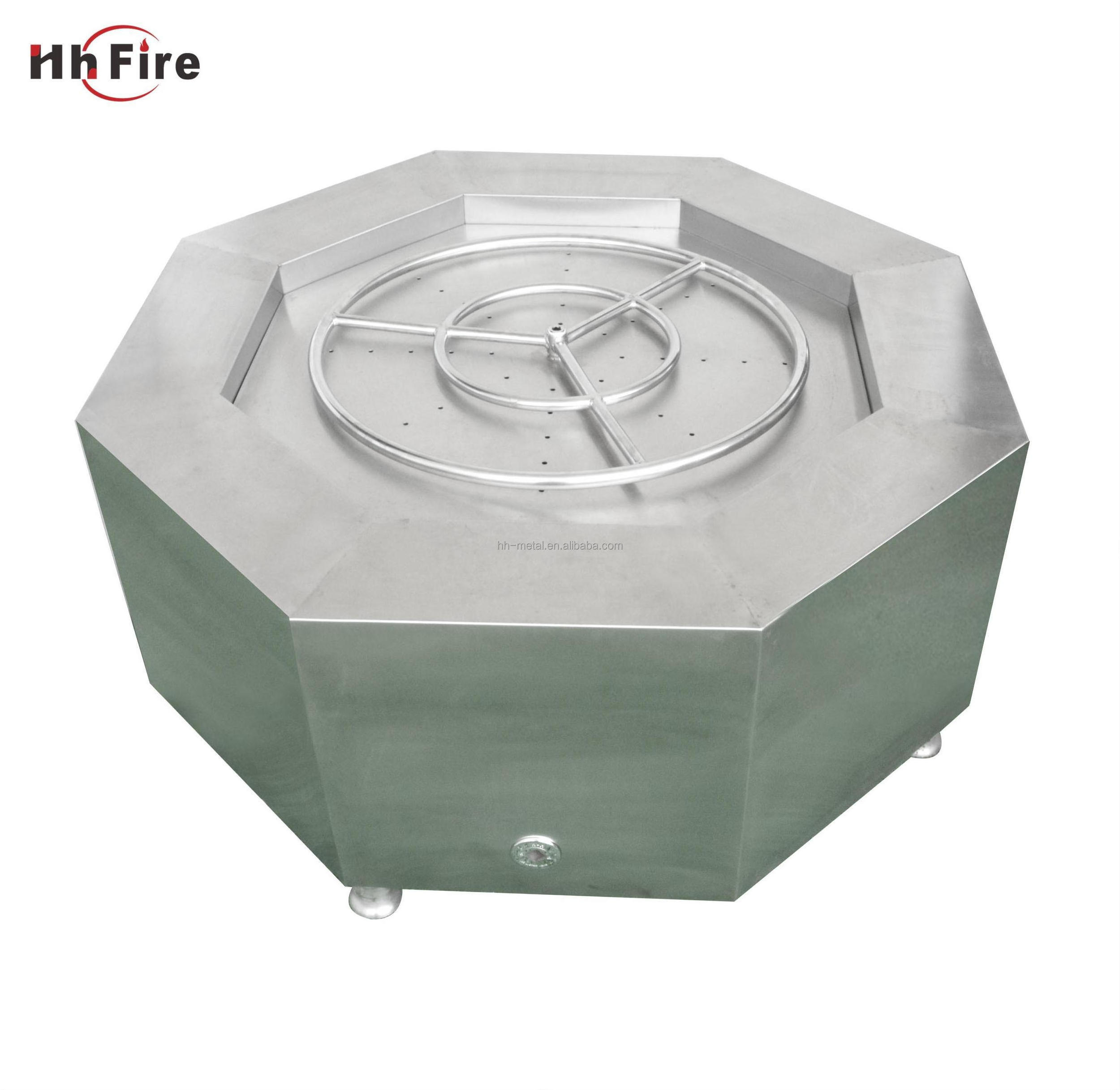 Outdoor Glass Fiber Reinforced Concrete Natural Gas Firepit