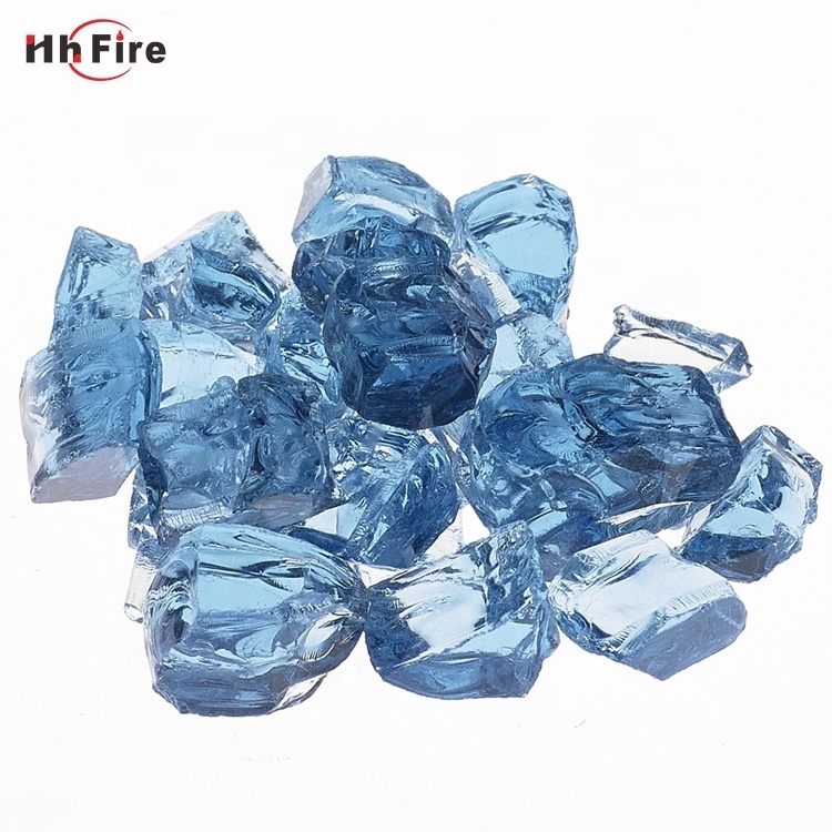 Excellent Decorations Garden  Cobalt Blue Fire Glass  Crystal Glass Stone And Fire Pit Glass Cullet