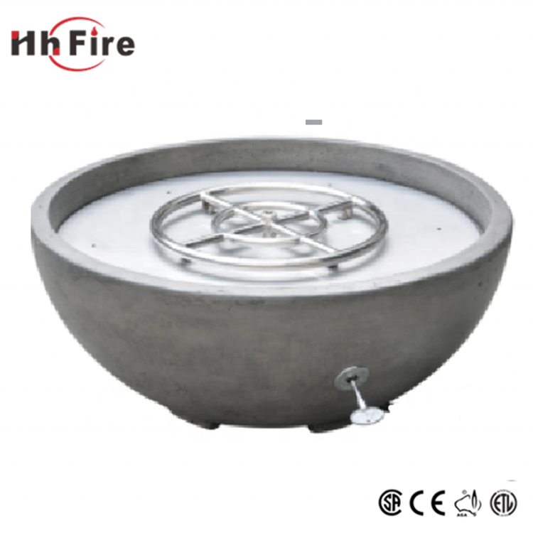 Outdoor Glass Fiber Reinforced Concrete Natural Gas Firepit