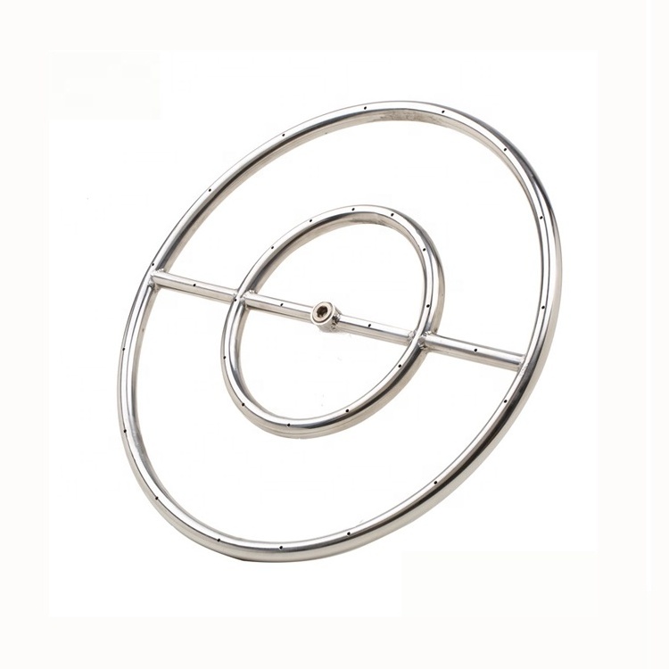 18 Inches Round Gas Fire Pit Burner Ring For Outdoor Garden