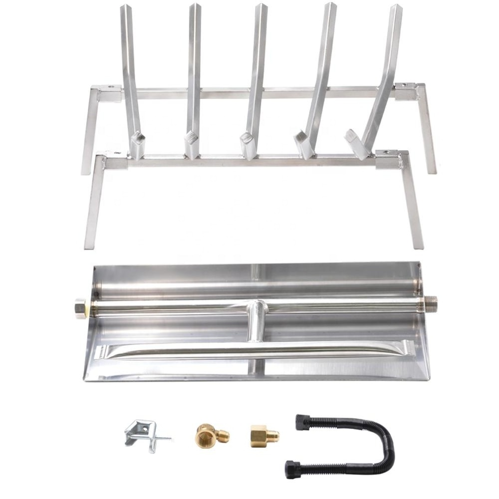 304 Stainless Steel Intelligent Grate Ethanol Ember Fireplace Pan Burner For Outdoor