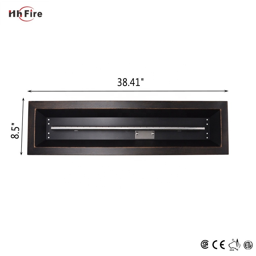 Customized Fire Linear And Linear Flat Pan Fire Pit Propane Gas Burner